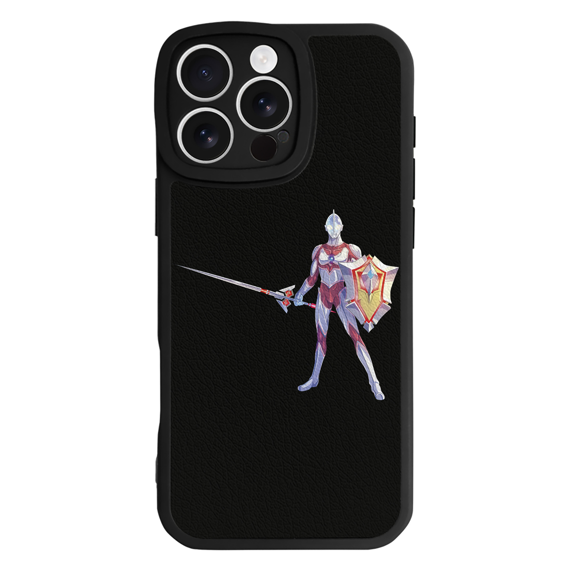 （画像用） ウルトラマン Ultraman 【iPhone 16シリーズ対応】シリコンスマホケース（レザー調） 材質：シリコン